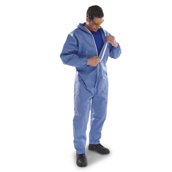 Flame Resistant Disposable Isolation Gowns , Breathable Disposable Coveralls