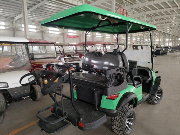 The New Off-Road 4-Seater Green High-End Electric Golf Cart Supports Customized Colors And LOGO Four-Wheel Disc Brakes