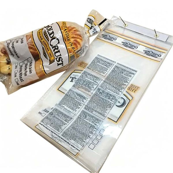 Eco Friendly Custom Wicket Bags High Clarity Plastic Bakery Bags Easy Tear Opening