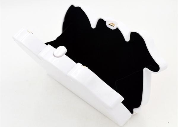 Creative 100 Shaped Red Acrylic Evening Clutch Bags For Women Daily Use