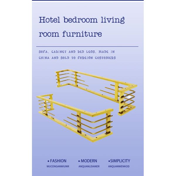 New Design Hardware Accessories Sofa Legs Gold Sofa Armchair Base Metal Iron Steel Sofa Frame for Living Room Hotel