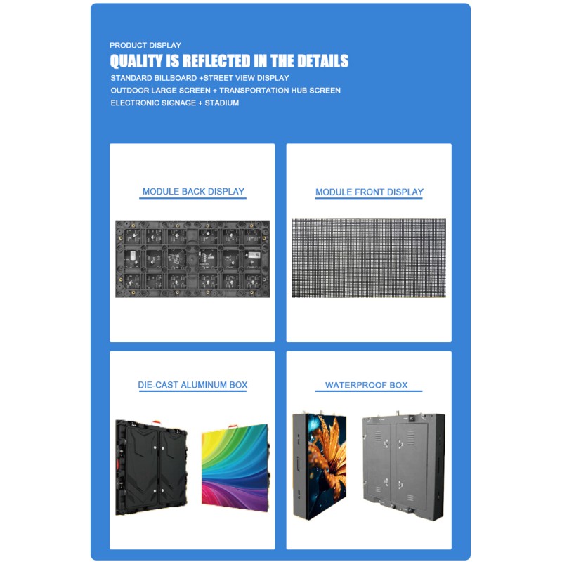 P5 Outdoor LED display screen, shopping mall activity screen, outdoor high protection, high brightness, high durability large screen