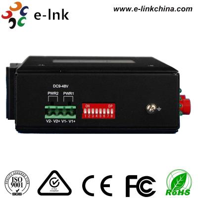 Hardened 4Ch Industrial Fiber Media Converter RS232/RS422/RS485 With 2 SFP Fiber Port