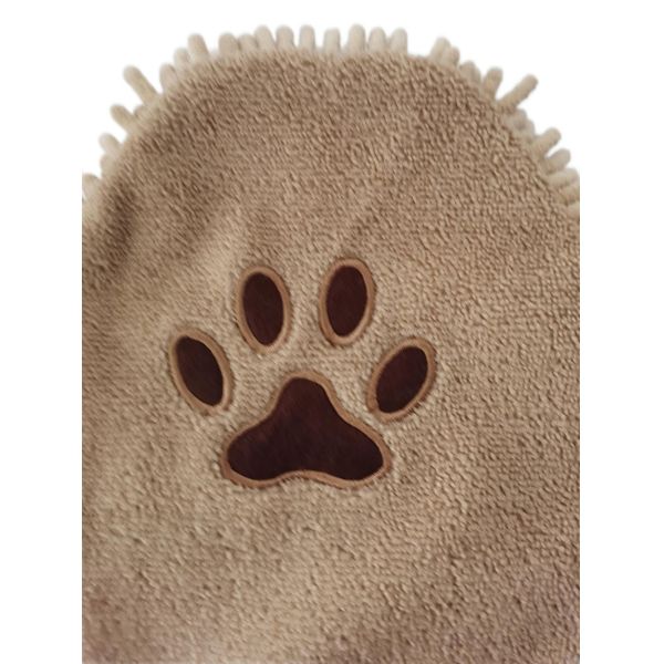 All Purpose Chenille Pet Wash Mitt Embroidery Wash Mitt Cleaning Cloth Microfiber