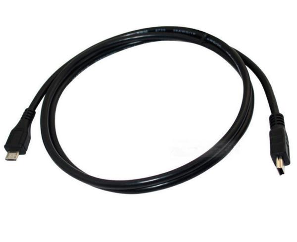 USB 2.0 Mini B 5 Pin male plug to Micro 5pin male Adapter cable