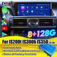 Lsailt 8+128G Qualcomm Android Interface para Lexus IS300H IS200t 2013-2021 Com YouTube, NetFlix, Google Play