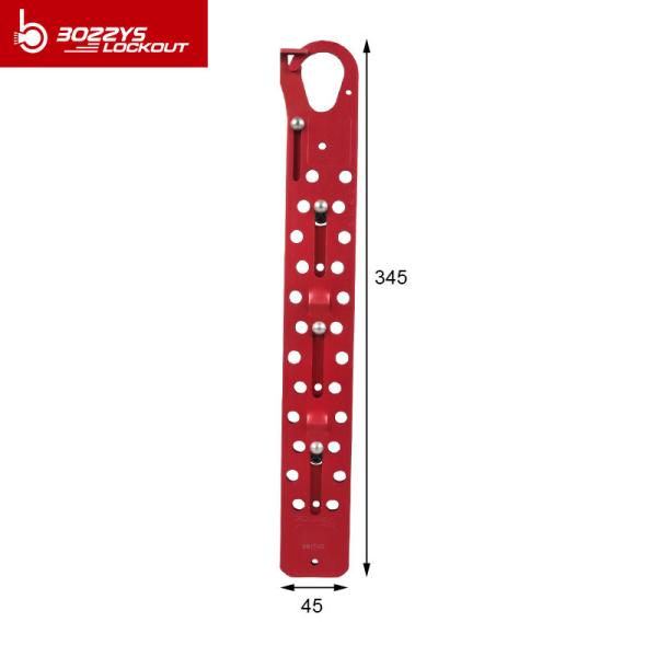 24 Padlocks Vinyl Coated Hasp , Wear Resistant Safety Hasp Lock Red Color