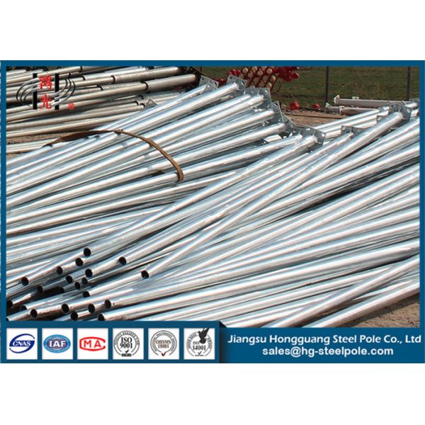 Hot Dip Galvanized Steel Pole for Low Voltage Applications with Corrosion Resistance