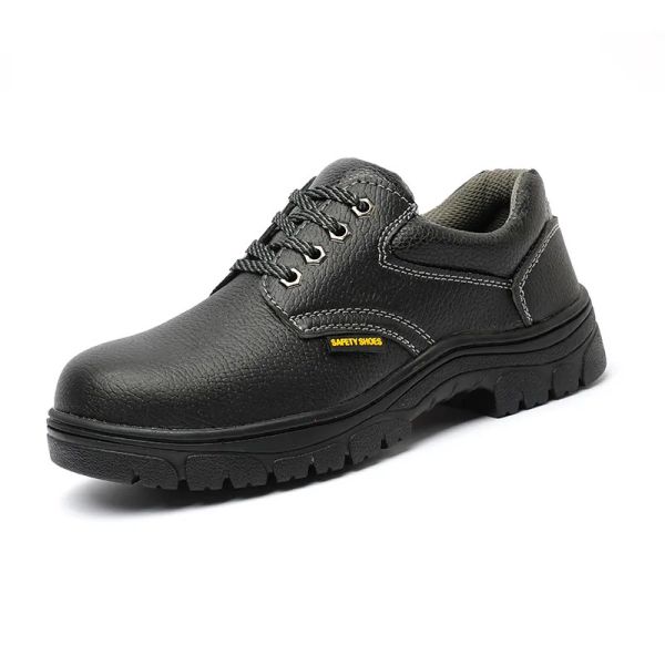 Mental toe Black Unisex Shoes Unisex Synthetic Upper Material Shoes Slip Resistant