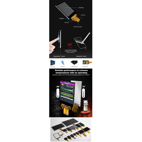 3.5inch Ips Touch Screen 320x480 Lcm Modules Ili9488 Mcu Spi Interface