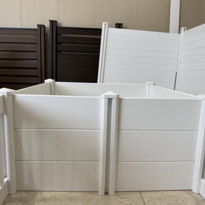 UV Resistant White Planter Boxes Outdoor Rectangular Long Lifespan
