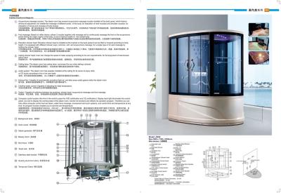 Contrôle informatique intelligent salle de bain douche à vapeur cabine 1800 × 1700 × 2250 mm Taille
