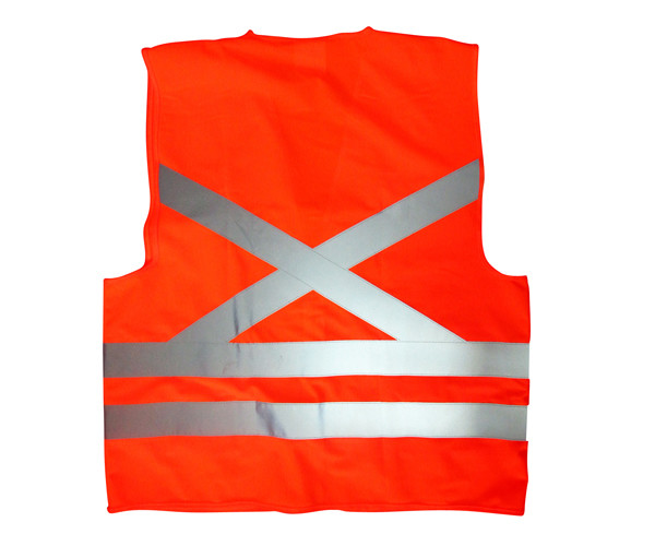 High Visibility Safety Vest with 2 Inches Reflective Strip Up To 1000 Feet Visibility and 60/80/100g Weight Options