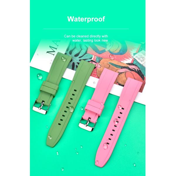SHX-915 Stylish FKM Rubber Watch Strap · Customizable Logo | OEM/ODM