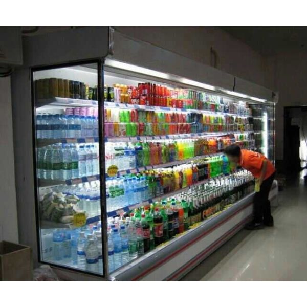 Шкафы дисплея фронта молока открытой Refrigerated стороной 3m регулируемое Multideck