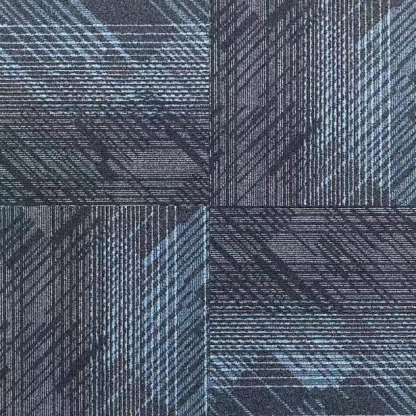 5-Star Hotel Square Nylon Printed Carpet Tiles Made by Nylon with PE Modular Backing