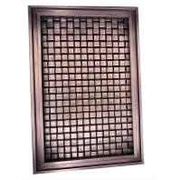 Grille en fil plat à cramponné Maillage en fil diamanté Maillage tissé Décoratif d'ascenseur