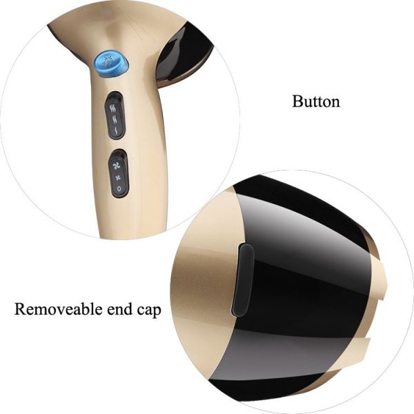 Secador de pelo eléctrico iónico de DC 2200W con cuidado del cabello hidratante