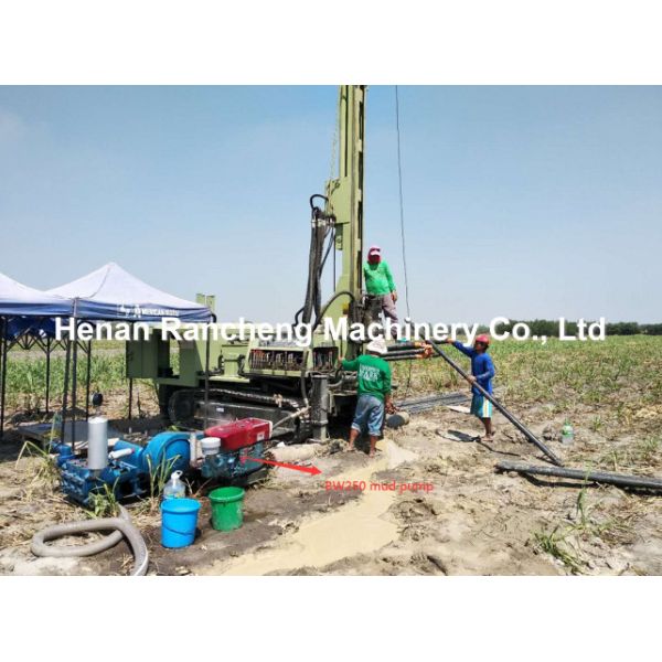 100 mm de pistón de golpe de perforación de la bomba de barro 15 kW de potencia 80 / 65 mm de diámetro del cilindro