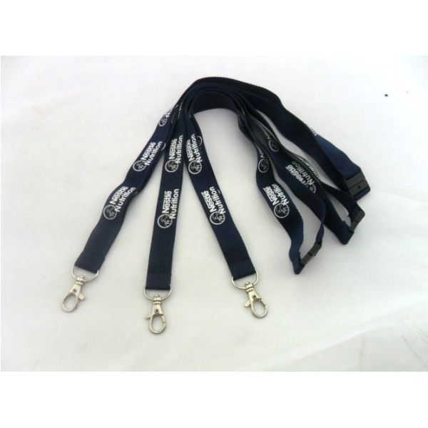 Lighting polyester silk screen led breakaway neck lanyard for party decoration