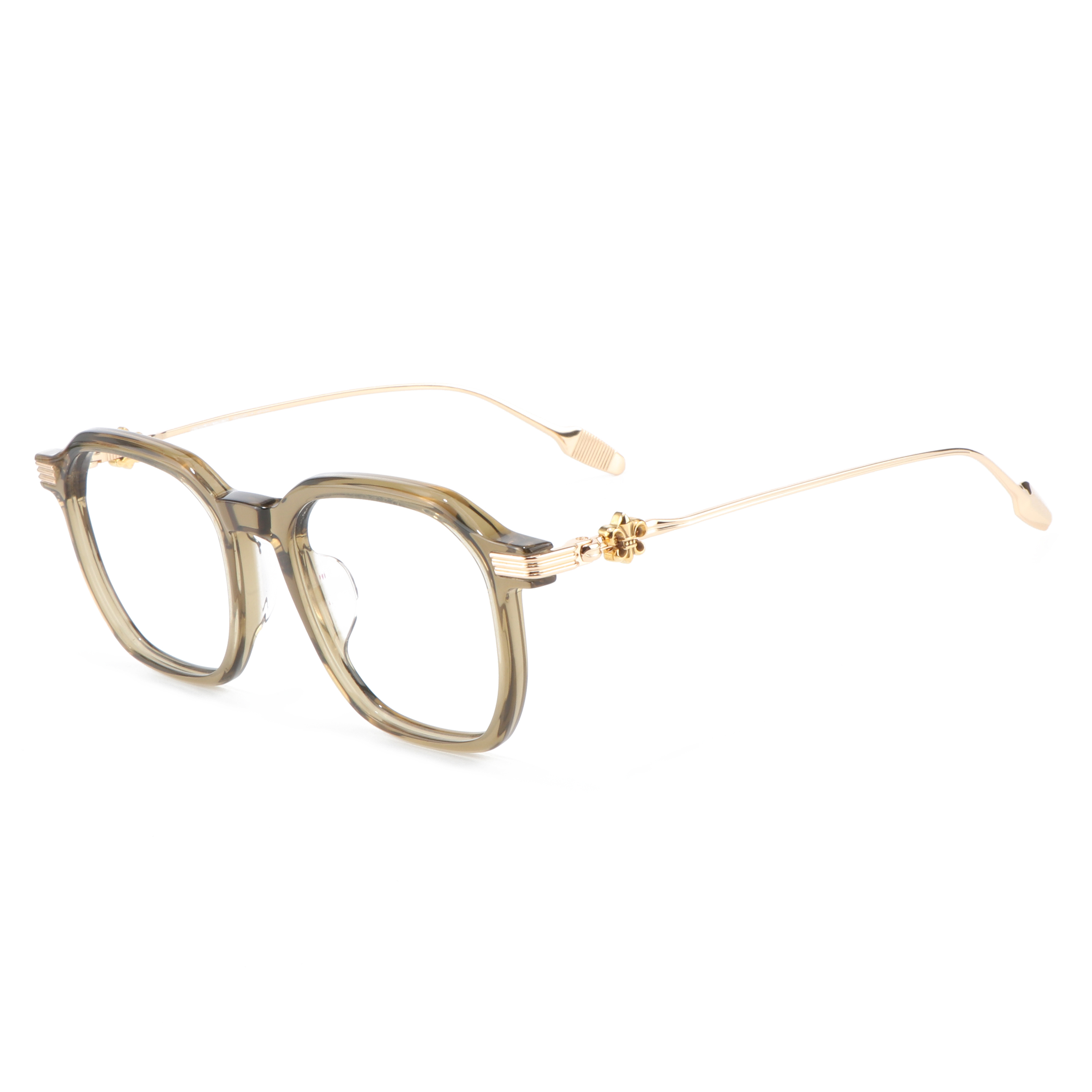 Irregular Shape Black Silver Color Punk Full Rim Optical Prescription Presbyopia Multifocal Lightweight Glasses Order Online