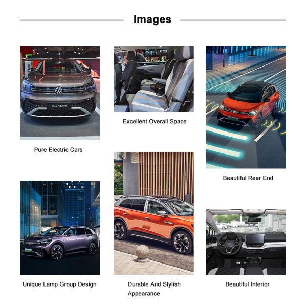 Новая энергия Volkswagen Подержанные автомобили VW Электрический Большой внедорожник ID6 Crozz