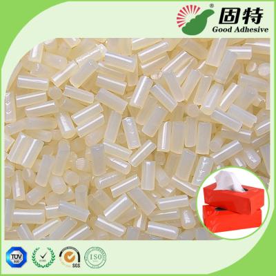 Yellowish Tissue Box Sealing Hot Melt Pellets EVA Hot Melt Adhesive
