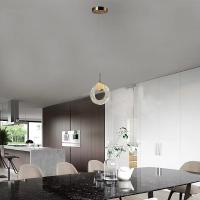 Minimalista Luz de lujo Master dormitorio Candelabrador de lado de la cama Red de fondo de la pared de cristal Lámpara de larga línea Bar Candelabrador pequeño Moderno Simple