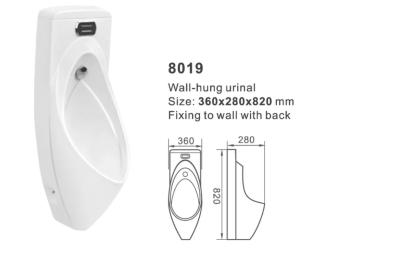 Bathroom Single Wall Mounted Urinal Men'S Restroom Urinal