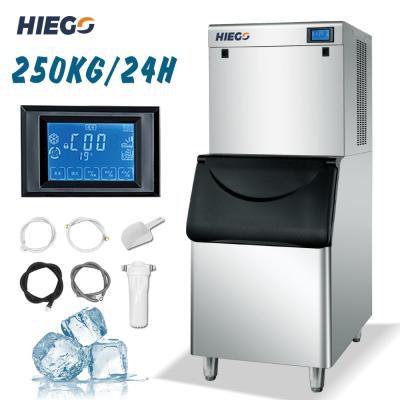 Máquina de fazer gelo 250 kg máquina de gelo em cubos comercial portátil