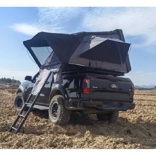 4-Person Outdoor ABS Hardshell SUV Rooftop Tent Oxford Fabric Dachzelt Car Roof Top Tent for Off-Road Camping 4x4