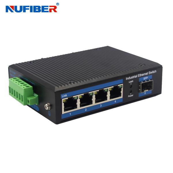 OEM Industrial SFP Ethernet Switch 1*1000M SFP slot to 4*10/100/1000Mbps RJ45 UTP Cable Gigabit SFP Switch