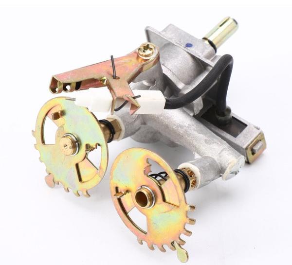 Factory spot gas cooker double gun valve body gas cooker 30° safety valve thermocouple desktop cooker safety valve body