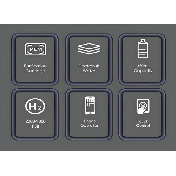 Водородная бутылка с водой пищевого качества Тритан материал УФ логотип печатаемый