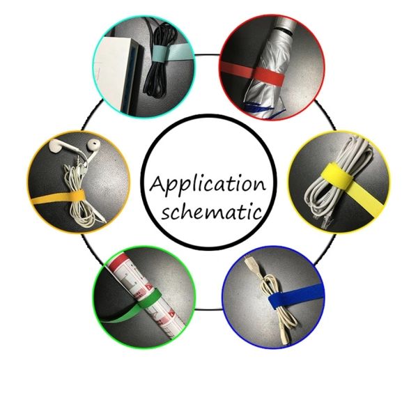 Двойные бортовые связи кабеля нейлона спина к спине Fixable с напечатанным логотипом