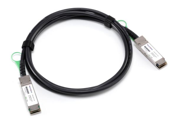 40 Gigabit Ethernet QSFP + passive copper cable assembly , 1m length