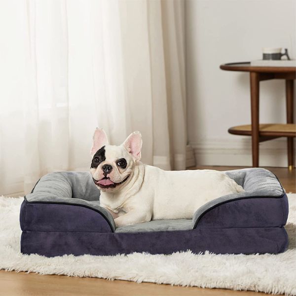 Waterproof Lining Washable Dog Bed With Removable Cover 91*58*18cm