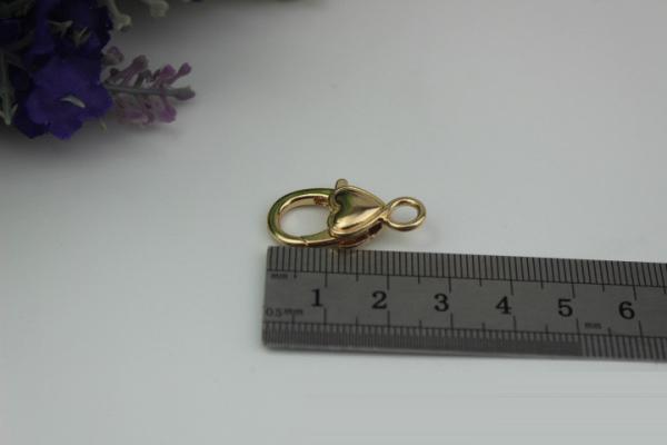 Hanging plating gold not pattern handbag hardware zinc alloy snap clip hook 5 mm for metal chains
