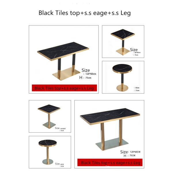 180cm 160cm 150cm 140cm Rectangle Marble Dining Table And Chairs Set