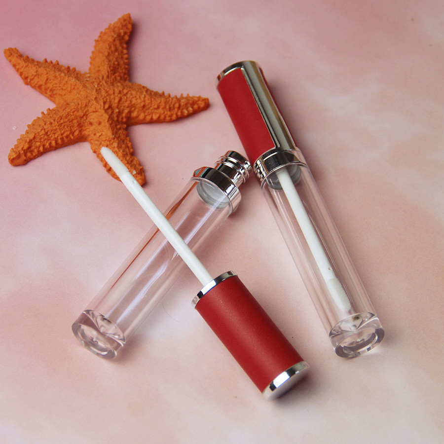 Трубки лоска губы квадрата крышки 10ml OEM красные ссыпают с подсказкой щетки