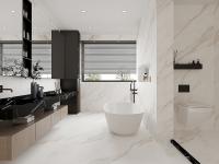Glossy White Glazed Marble Tiles Ceramic Floor Tiles 800*800mm