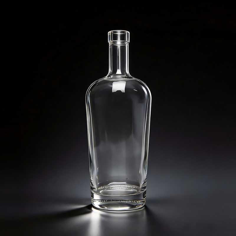 Premium Clear Spirit Bottle 750ml Cork Closure Vodka Liquor Food Grade BPA-Free Container