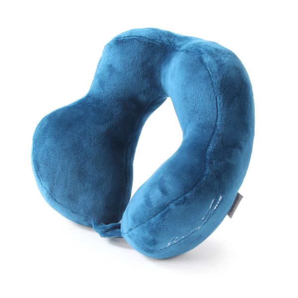 Soft U Shape Travel Pillow With Adjustable Strap 32x35cm Small Waterproof Cushion