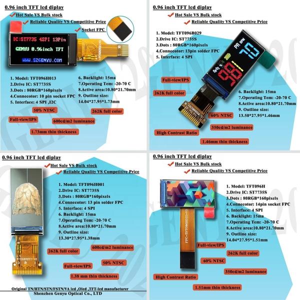 RoHS Small 1.8 2.4 2.8 320x240 TFT Screen Module IPS Full Color RGB SPI 3.2 3.5 4.3 7.0 Inch Tft LCD Display