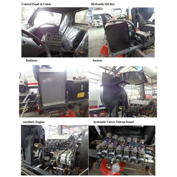 95HP Dongfeng 4X2 Street Sweeper Vacuum Truck , 5CBM City Street Sweeper Truck