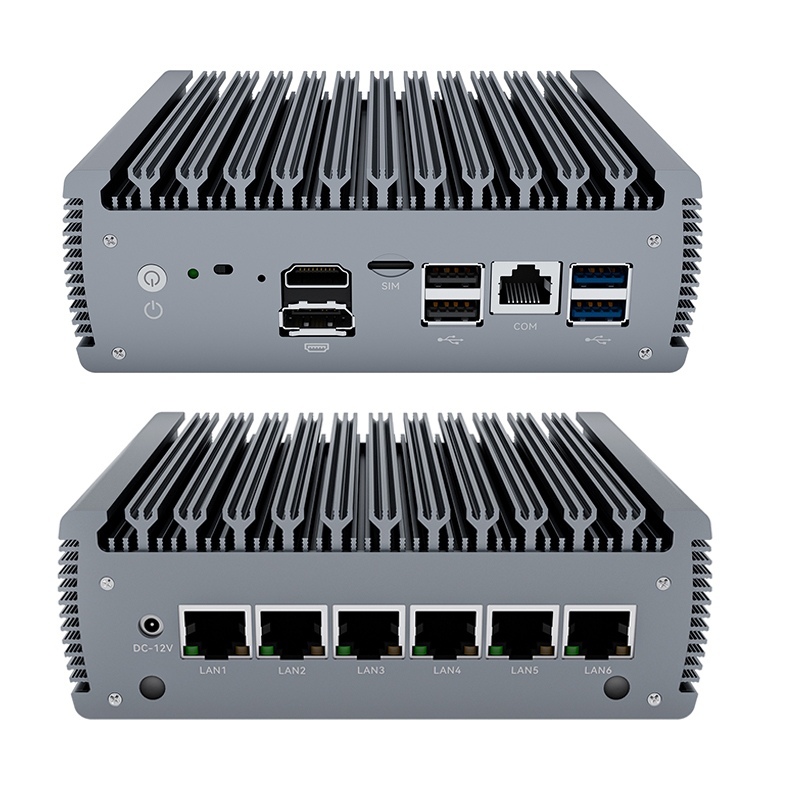 Intel Celeron J6412 Processor Soft Router With 6 Lan 1 HD-MI 1 DP