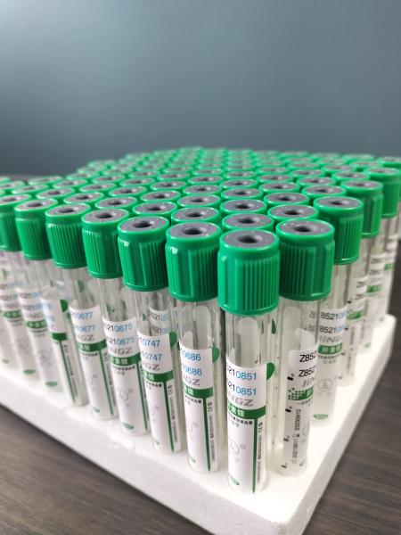 Green Cap 2ml-10ml Sodium Heparin Tube For Medical Blood Collection Test Tube