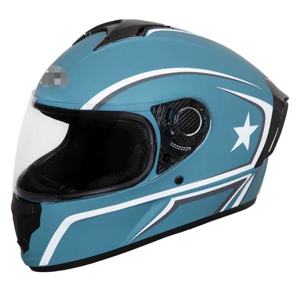 Customized Full Face Off Road Motorcycle Helmet with Dual PC Visor DOT Certified