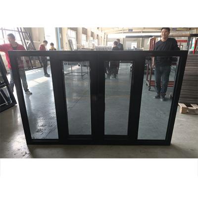 Portão de janela de vidro UPVC de vidro E baixo padrão europeu