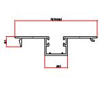Powder Coated Mill Finish 6063 T5 T6 Aluminium Profile Section